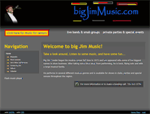 Tablet Screenshot of bigjimmusic.com